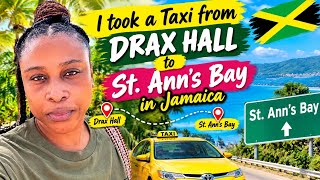 Come with me on a taxi from Drax Hall to St. Ann’s Bay Jamaica 🇯🇲🇯🇲🇯🇲