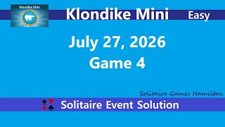 Klondike Mini Game #4 | July 27, 2026 Event | Easy screenshot 4