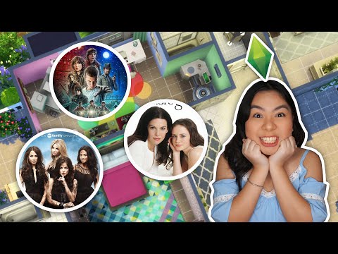 Designing Rooms Based on My Favorite TV Shows in the Sims 4 (Stranger Things, Pretty Little Liars +)