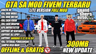 SHARING‼️LATEST GTA SA FIVEM STYLE FULL MOD ONLY 300MB SUPPORTS ALL PHONES‼️GTA SA LITE FIVEM MOD screenshot 1