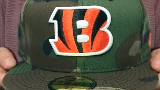 Bengals 'NFL TEAM-BASIC' Army Camo Fitted Hat by New Era