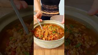 Authentic MAPO Tofu without the piggies! Vegan meatless version #chinesefood #cooking #highprotein