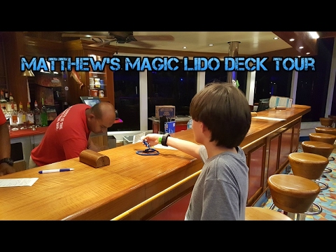 Carnival Magic Lido walk to dinner by Matthew