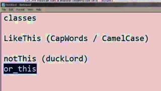 Learn Python Programming Tutorial 35   Python Naming Conventions