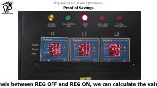 Proof of Savings Using PropSava SCRV Power Optimisation System