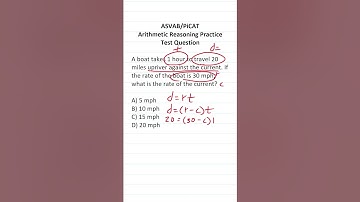 ASVAB/PiCAT Arithmetic Reasoning Practice Test Question:  Distance, Rate, and Time (d  = rt)