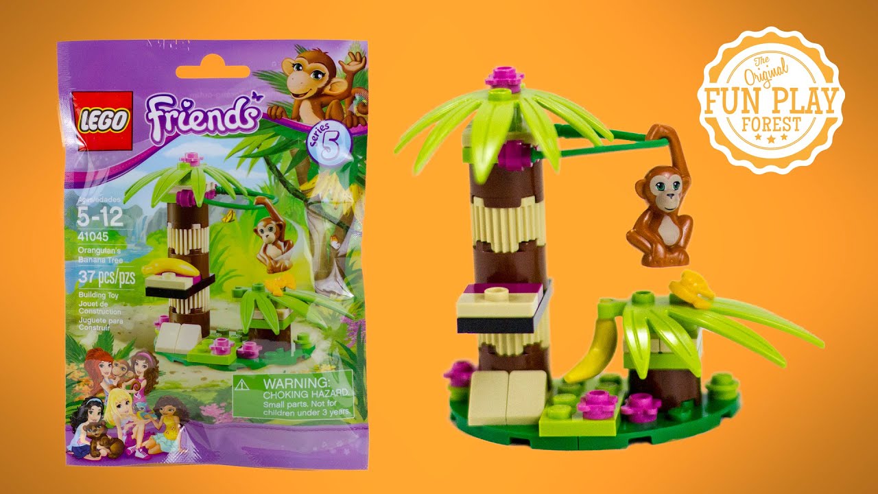 LEGO Friends Animals Series 5 Orangutan’s Banana Tree Toy Unboxing