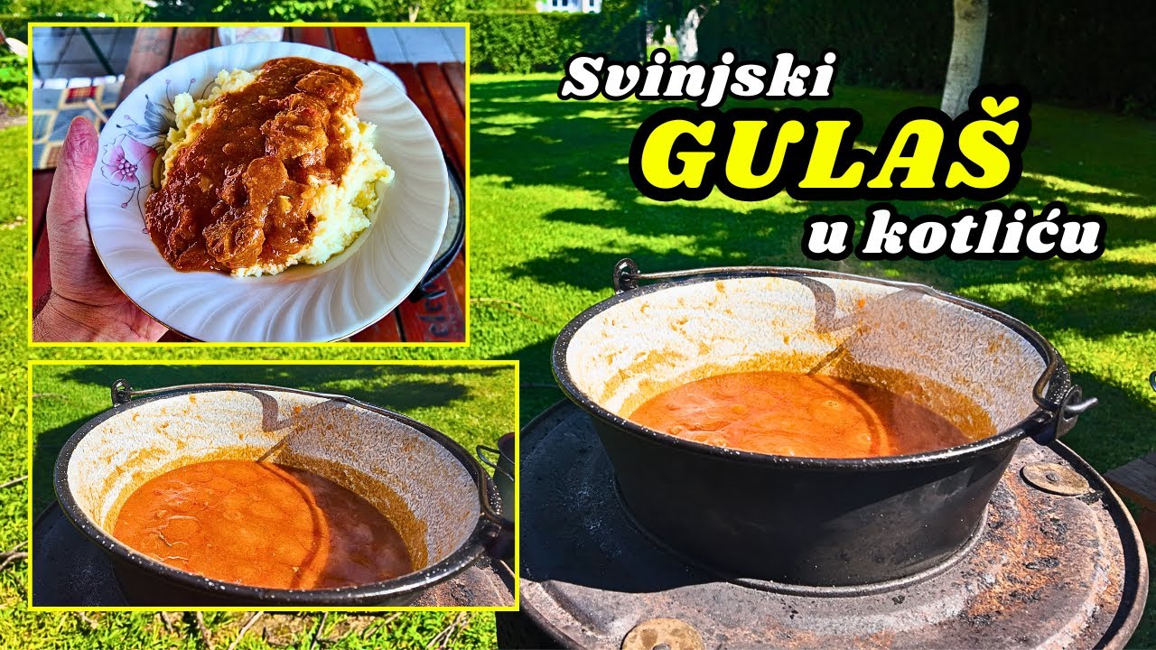 СВИНИНА, ТУШЕННАЯ В КОТЛЕ! Лучше всего, когда он готовится на природе, на костре.
