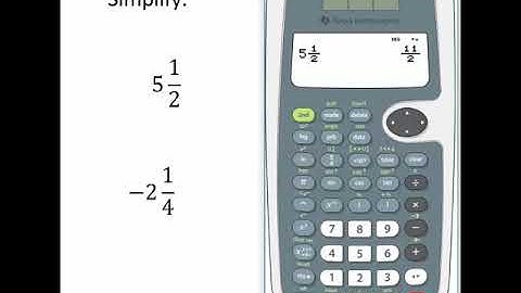 TI30XS Multiview Mixed Numbers