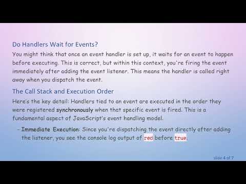 Understanding dispatchEvent and Synchronous Execution of Event Handlers in JavaScript