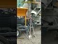 mini electric cement pump work with mixer truck