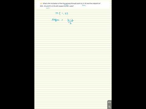 Target 12K! 🔥 Find the Inclination of a Line | Fast Math Challenge ...