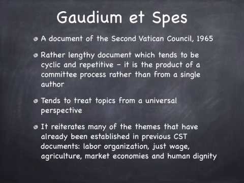 11. Gaudium et spes - The Vatican Council II