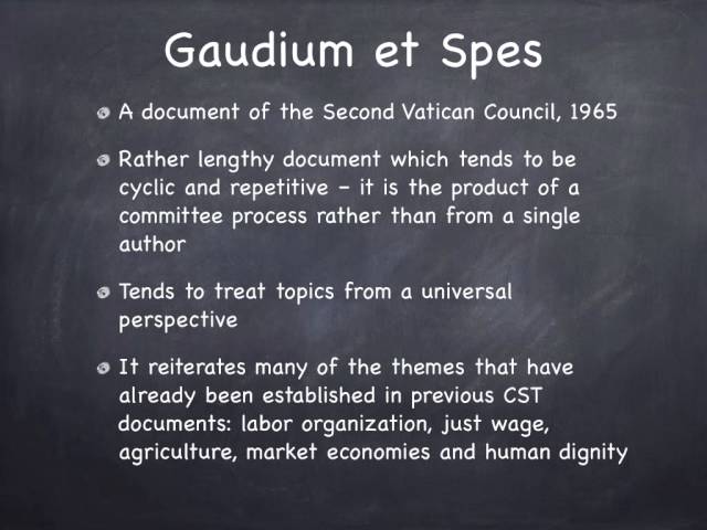 Gaudium et spes1+2DANI - Mappa Concettuale