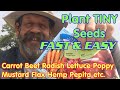 How to plant tiny seedsfast  easy