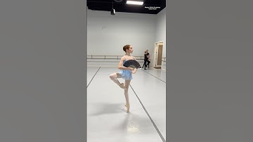 Her 1st time dancing Kitri👏🤯🪭 Pt. 2 #ballet #ballerina #dance #dancer #balletdancer #dancevideo