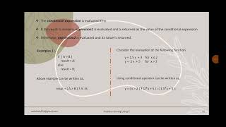 Conditional operator & goto Statement