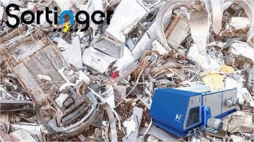 Eddy Current Separator ｜Sort Non-ferrous Metal Parts from Shredded Car｜Sortinger