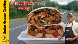 🔥 Jamaican Street Food: Jerk Chicken Wrap | Bold Flavours On the Go! 🌯🇯🇲