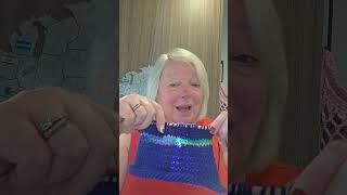 10 minutes a day knit challenge day 3, purple project, project 2