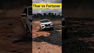 Thar vs fortuner tug of war 😱 #shorts #fortuner #viral #youtubeshorts #thar #vs
