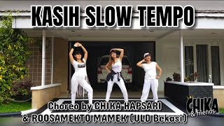 KASIH SLOW TEMPO | Line Dance | Choreo by CHIKA & MAMEK | Demo by Chika, Priska & Suzie