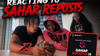 Reacting to Sahar repost with Littyb…😳*STUFF GOT WILD😱*