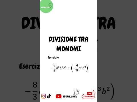 DIVISIONE tra MONOMI