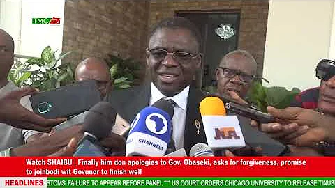 Watch SHAIBU | Finally him don apologies to Gov. Obaseki, asks for forgiveness