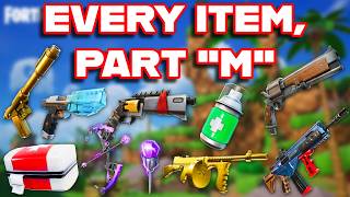 Ranking EVERY ITEM In FORTNITE ALPHABETICALLY (Part "M")