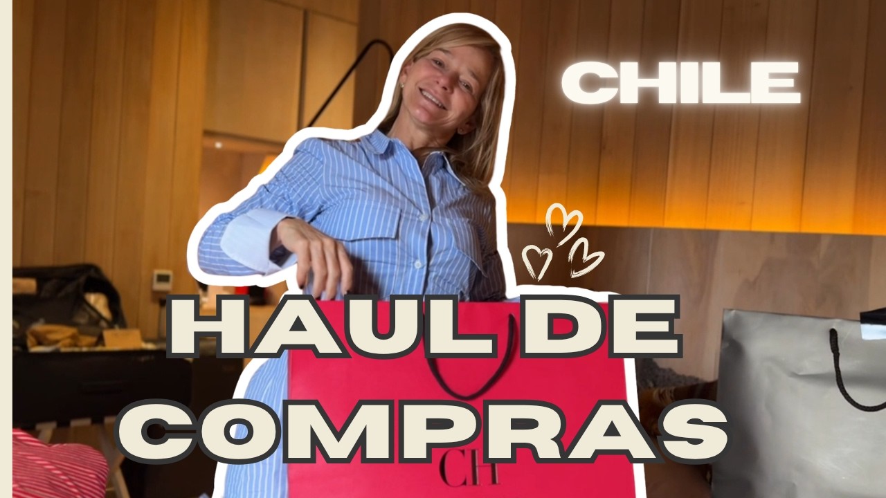 ¡Me fui de compras y les muestro todo! Último día recorriendo Chile | HAUL - unboxing y más