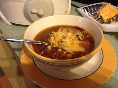 Organic Chicken Enchilada Soup - Prep for canning 3 Qrts