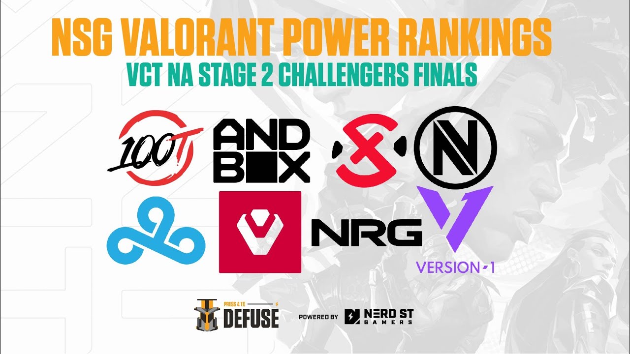 Nerd Street Gamers' Valorant Power Rankings | Press 4 to Defuse EP34 ...
