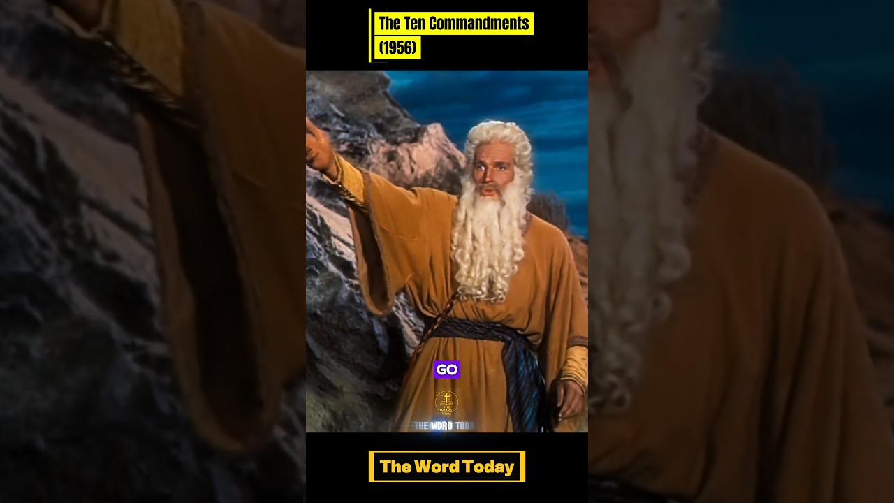 Moses Passes the Journey to Joshua | Final Scene of The Ten Commandments (1956) #viral #shorts #fyp