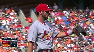 STL@BAL: Carpenter snares liner, doubles off Machado