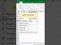 Excel LEFT Function 😱 | 99% Log Galat Use Karte Hain#excelshorts#exceltricks