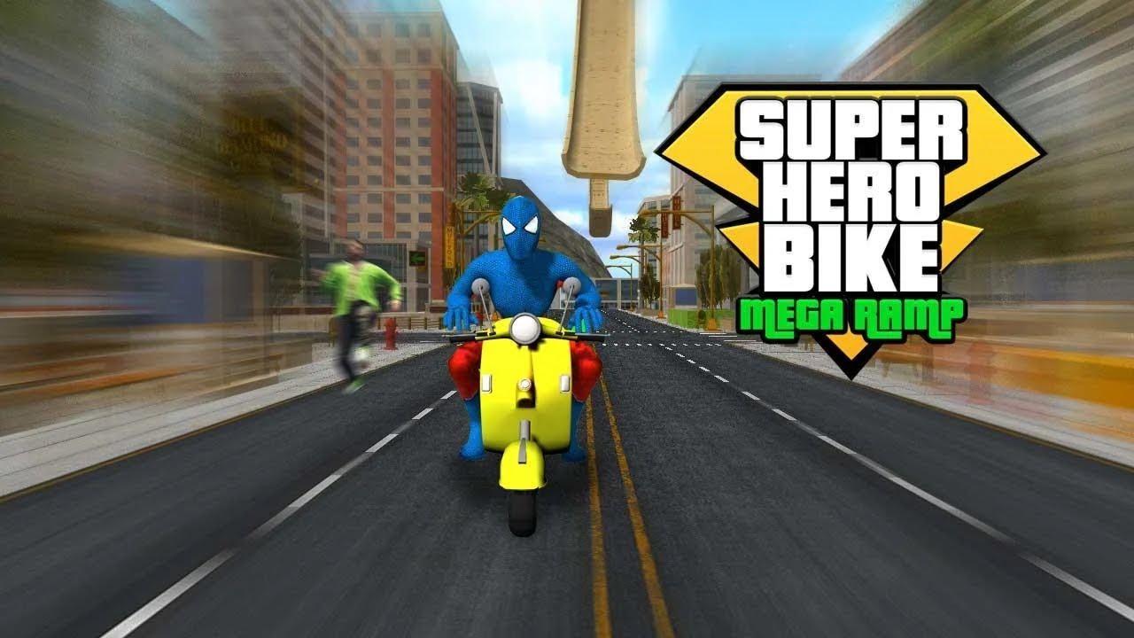 Super Hero Bike Mega Ramp Android Gameplay