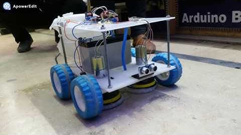 Arduino Floor Cleaning Robot | Smartphone Controlled using bluetooth HC-05