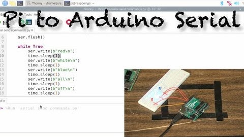 Arduino - Send Serial Commands from Raspbery Pi
