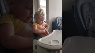 Adorable Toddler Explores Belly On