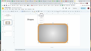 Working with SHAPES in Google Slides