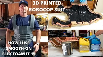 3D Printed Robocop Suit - How I use Smooth-On Flex Foam IT 15 for my Robocop Midsection