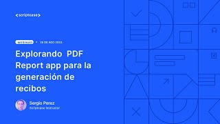 Celebrity Scriptcase - Explorando  PDF Report app para la generación de recibos Wealth