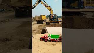 REMOTE control tractorVs Mahindra tractor and dumper truck loader UNBOXING Testing 🤯 review #tractor