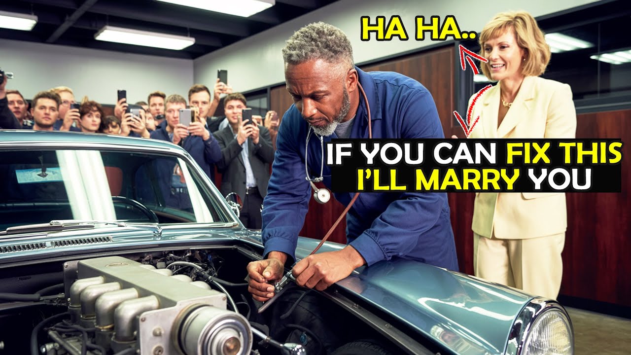 Female CEO Mocked Black Mechanic: “If You Can Fix This Engine; I’ll Marry You” — He Did a Special...