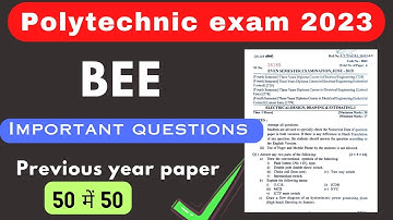 || BEE important questions || basic electrical engineering || bee 2nd semester important questions