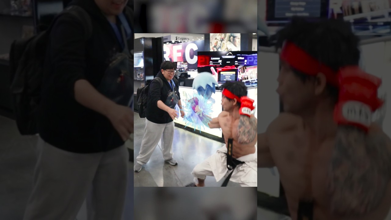 Damn, Justin Wong gets parried during an interview LOL 👊 #evo2025 #justinwong #fgc