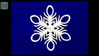 Kids Craft || How to make  Paper Snowflake || Relaxing with Paper Craft || Paper Cutting Art 