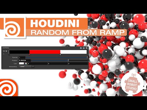 Houdini Random Colour from Ramp Tutorial