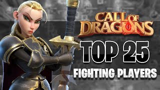 Top 25 Pvp Activity Players In The Game November 2025 Call Of Dragons